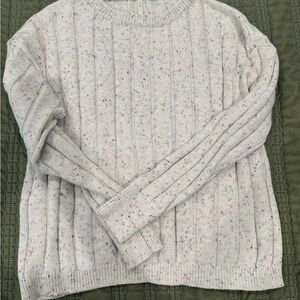 Oat Women's Speckled Knit Sweater and pants set with matching toddler jumpsuit